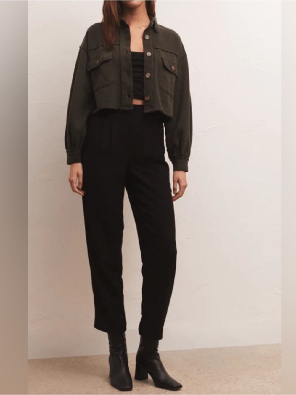 Nwt Z Supply Abbot Cropped Jacket